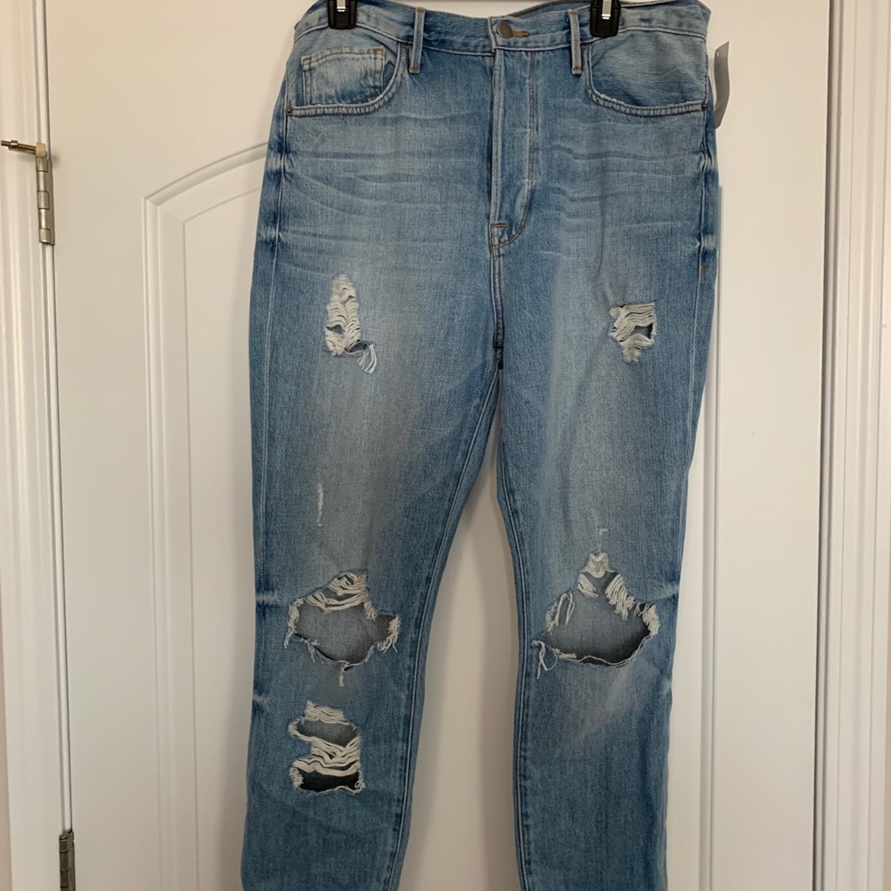 Frame Le Original High Rise distressed jeans NWT